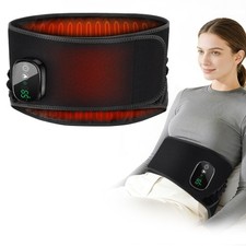 Heating Pad with Massager for Lower Back  Back Massager for Pain Relief 