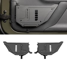 Metal Front Door Storage Pockets for 2009-2018 Jeep Wrangler JK JKU, Sturdy D...