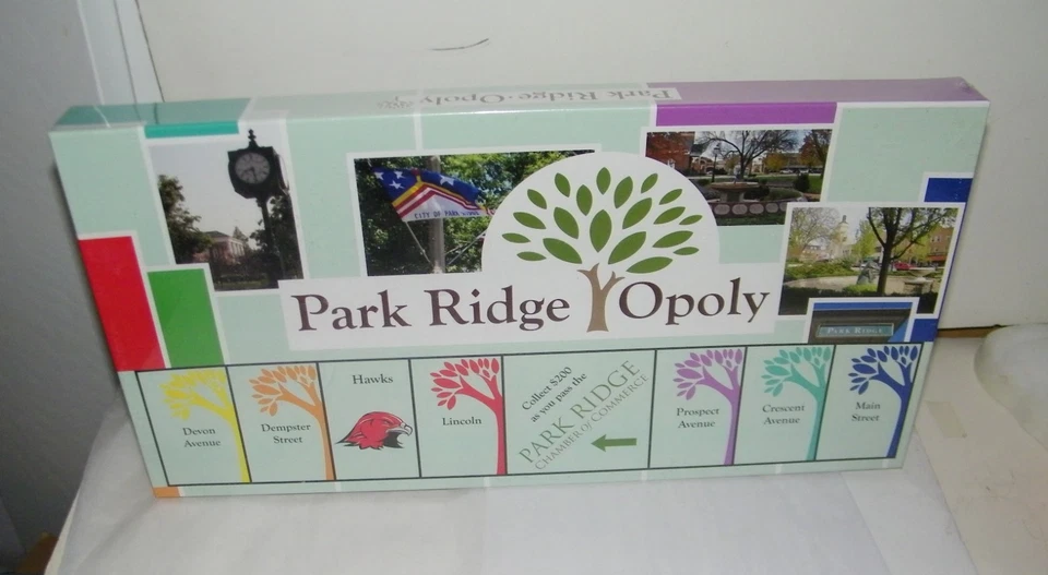 Rare New Sealed Park Ridge Opoly Monopoly Hometown Board Game Collectors - Image 2 of 4