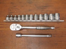 Snap-on 3/8" METRIC 12 Pc. 6 Pt. FSM Series + F936 Ratchet & Extension 8MM-19MM