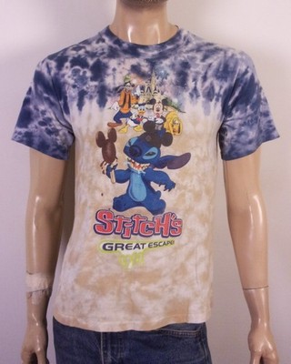 vintage Y2K 00s Disney World Stitch's Great Escape Ride T-Shirt Lilo Stitch S
