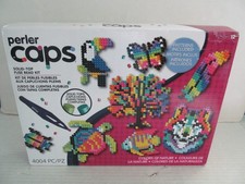 Perler Caps Solid-Top Fuse Bead Kit with 4004 Pieces for Ages 12 