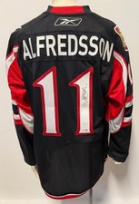 Daniel Alfredsson Signed Ottawa Senators Reebok NHL Captains Jersey JSA NHL HOF
