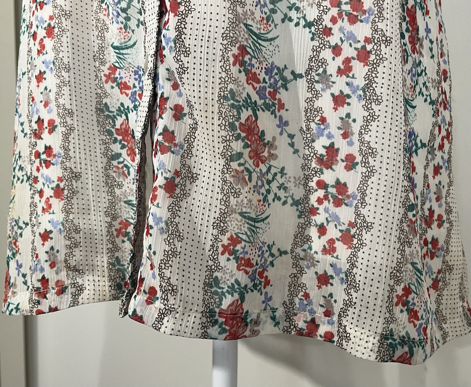 Y2K Twenty One Ruffle Boho Prairie Cottage Floral Tie Back Mini Dress Women’s S