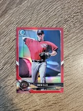 2018 Bowman Chrome Drew Ellis 1/5 RED REFRACTOR #BCP25 Diamondbacks 