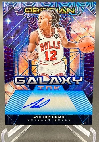 2023 Panini Obsidian Ayo Dosunmu Deep Sea Mojo Electric Etch /5 Auto Galaxy Ink