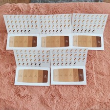 5x Charlotte Tilbury Sample Card BEAUTIFUL SKIN FOUNDATION Shade 2-16