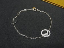 Fendi F-z Rhinestone Bracelet Silver HA5257