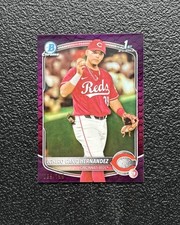 2025 Bowman Chrome ICHIRO CANO HERNANDEZ 1st Purple Reptilian #’d /199 SP! *Reds