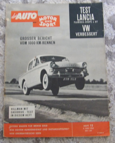 Auto Motor und Sport - ams 4.Juni 1960 - Heft 12 - Lancia Flaminia, VW Käfer