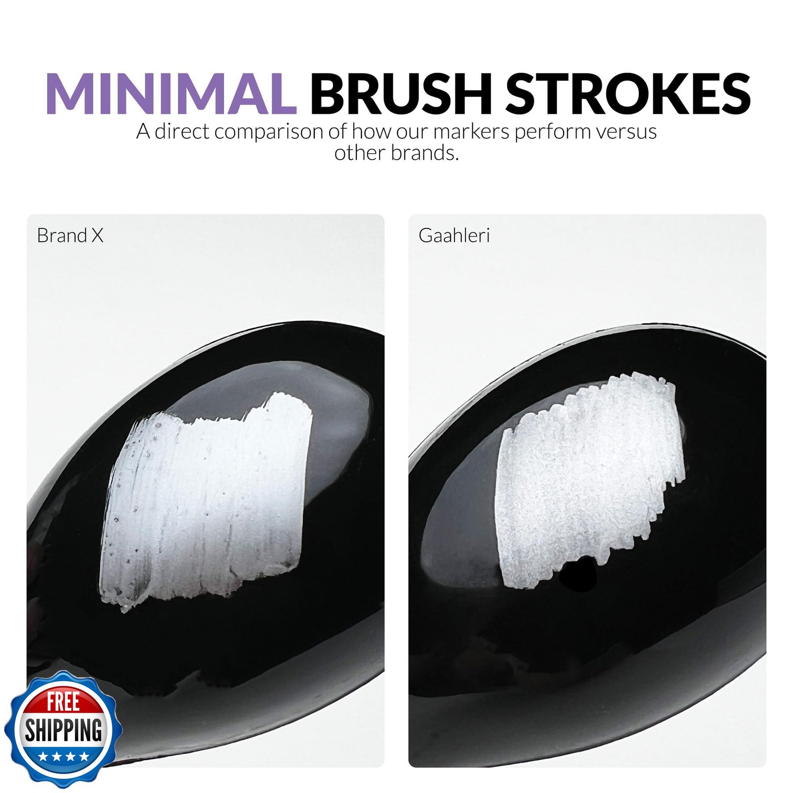 Gaahleri Water Based Acrylic Ink Metallic Series Markers GM-Set