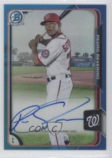 2015 Bowman Chrome Prospects Blue Refractor 85/150 Pedro Severino Auto 2x4