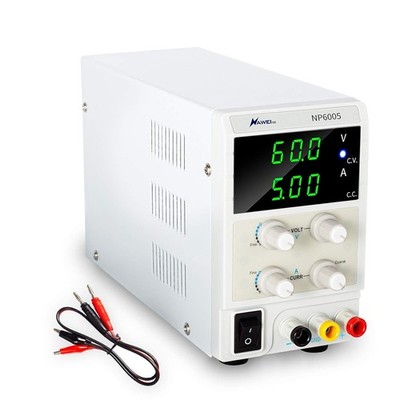 60V 5A DC Power Supply Variable, Adjustable Bench Lab Power Supply with 3-Bit...