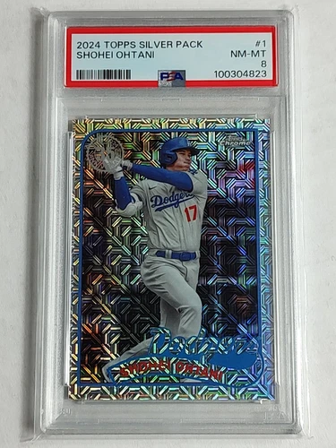 2024 Topps Series 2 - 1989 Topps Chrome Silver Pack #2T89C-1 Shohei Ohtani PSA 8