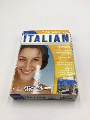 Transparent Language Italian Platinum 8 CD-Roms