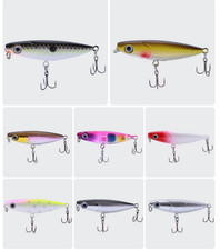 10* Mini Fishing Hard Bait Top Water Popper Lure Bass Crankbait Wobbler 4.5cm