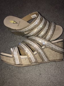 volatile rhinestone sandals