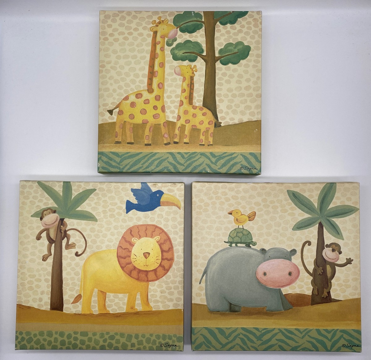 Wall Decals Teal Gray Giraffe Nursery Sapna Animals Canvas Prints