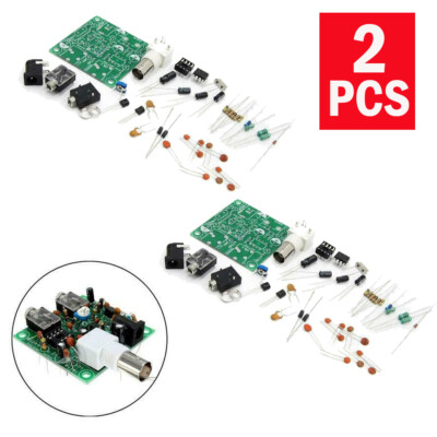 2Pcs 40M CW RADIO Shortwave Transmitter QRP Pixie Kit Receiver 7.023-7.026MHz