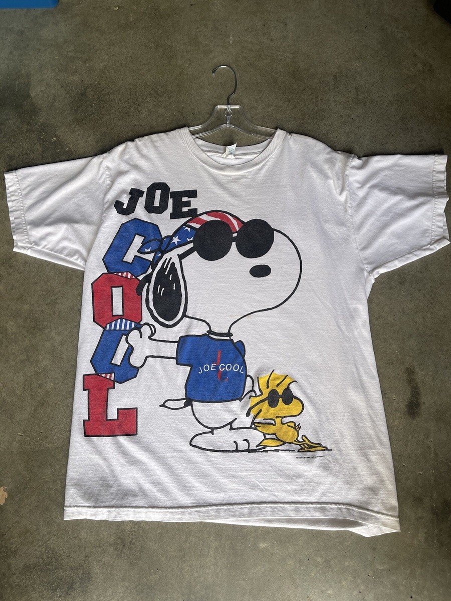 Vintage 90s Peanuts Snoopy Woodstock Joe Cool T Shirt XL Mega hit 