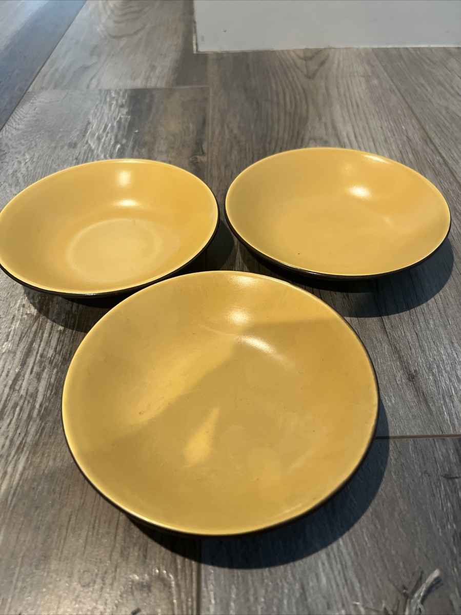 Vintage 70s Mikasa CURRY YELLOW set/4 Fruit/Dessert/Sauce Bowls