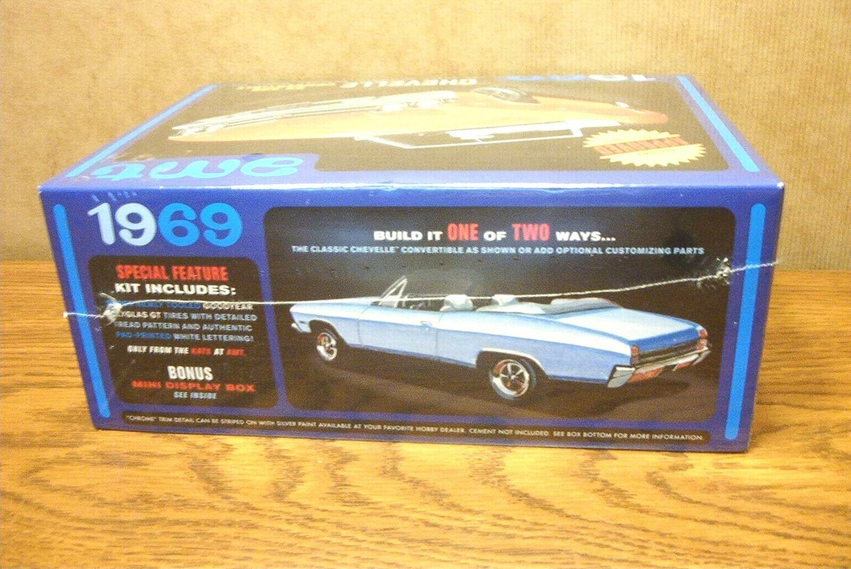 AMT 1969 CHEVELLE SS 396 CONVERTIBLE 1/25 SCALE MODEL KIT | eBay