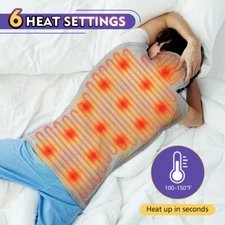 Electric Heat Wrap Heating Pad Neck Shoulder Back Warmer Pain Relief Brace