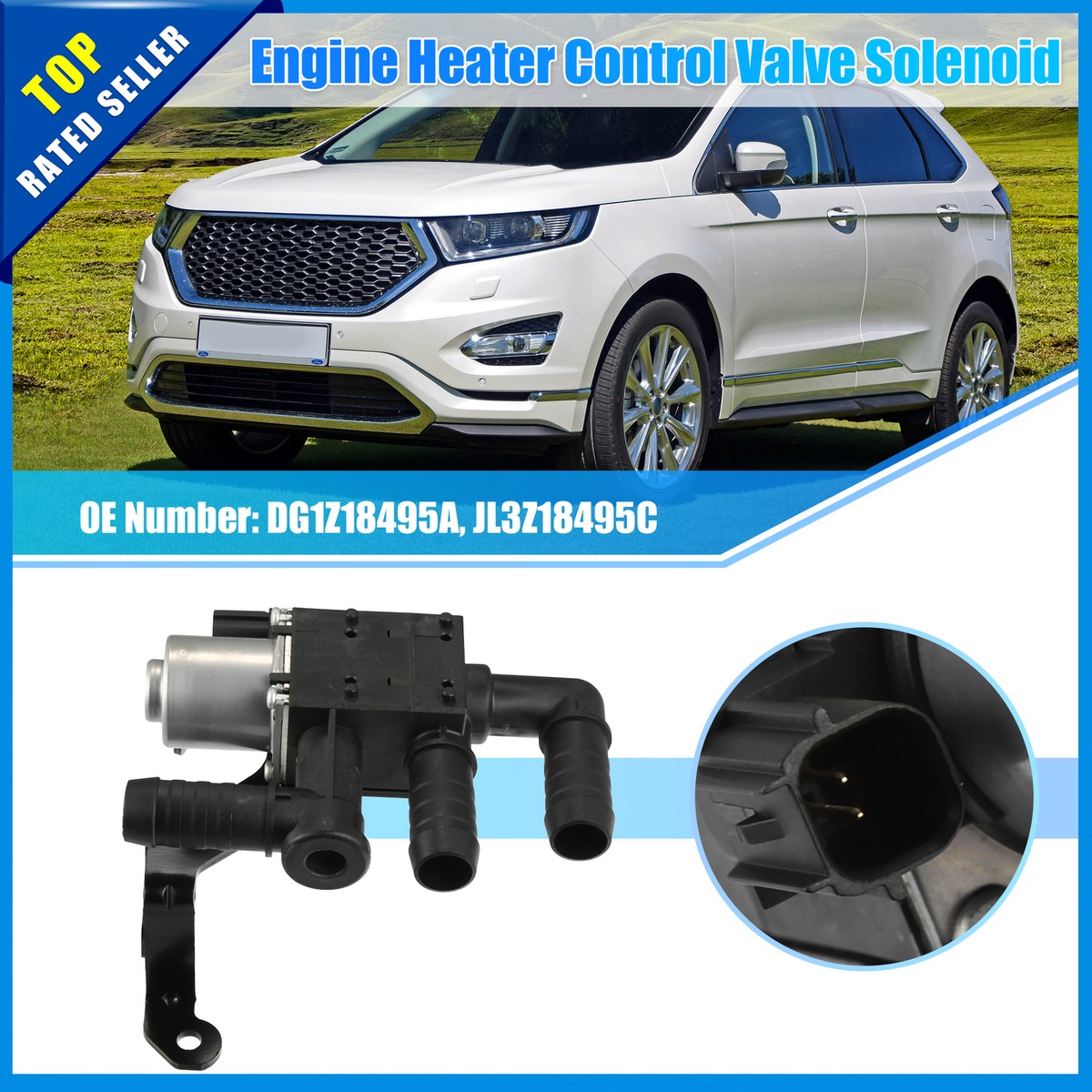 Pack of For Ford Edge 2013-2014 Engine Heater Control Valve
