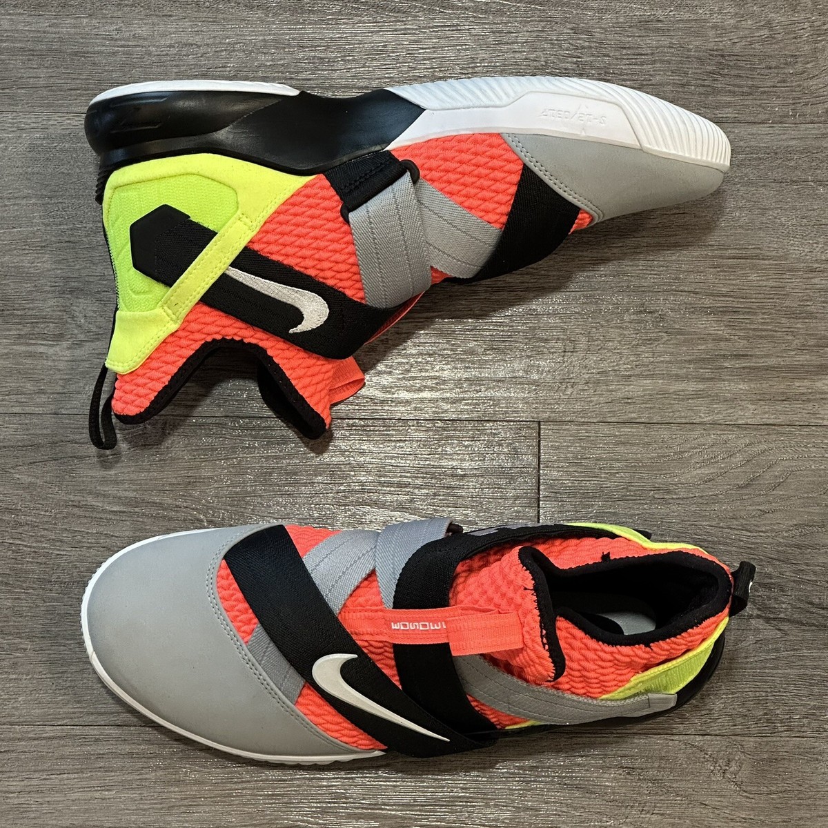 Nike Lebron Soldier 12 Hot Lava Gray Mens Basketball Shoes  display picture 1