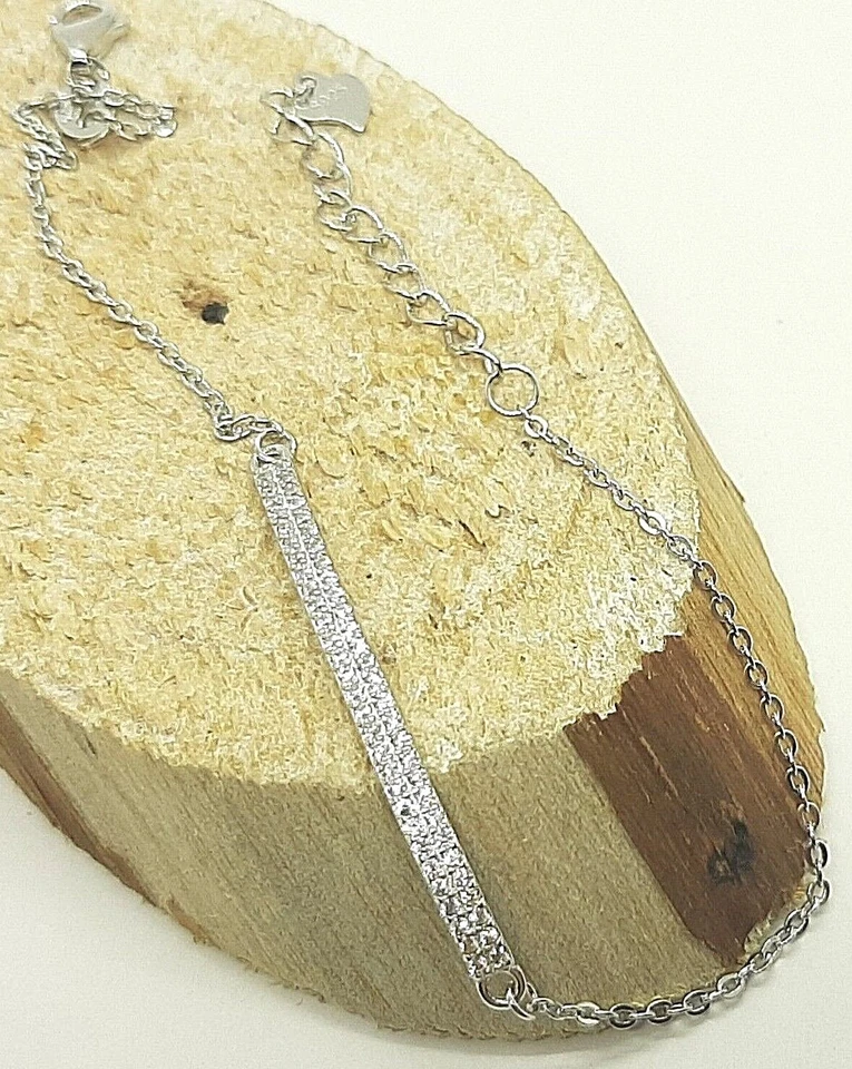 Bracciale  tennis  donna in argento RODIATO 925/1000  CENTRALE ZIRCONI BIANCHI - Immagine 4 di 4