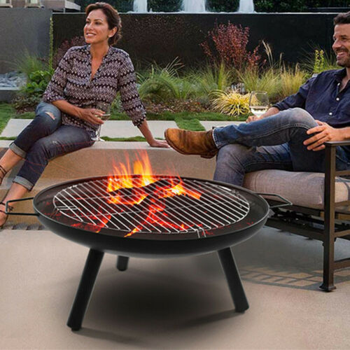 Lonabr Portable Fire Pit Grill Camping, Outdoor Movable Fire Pits