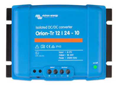 Orion-Tr 12/24-10A (240W) Isolated DC-DC converter / incl. 19% MwSt.