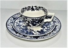 BOCH Freres La Louviere Belgium  1-TRIO SET(s),  CUP, SAUCER, DESSERT PLATE