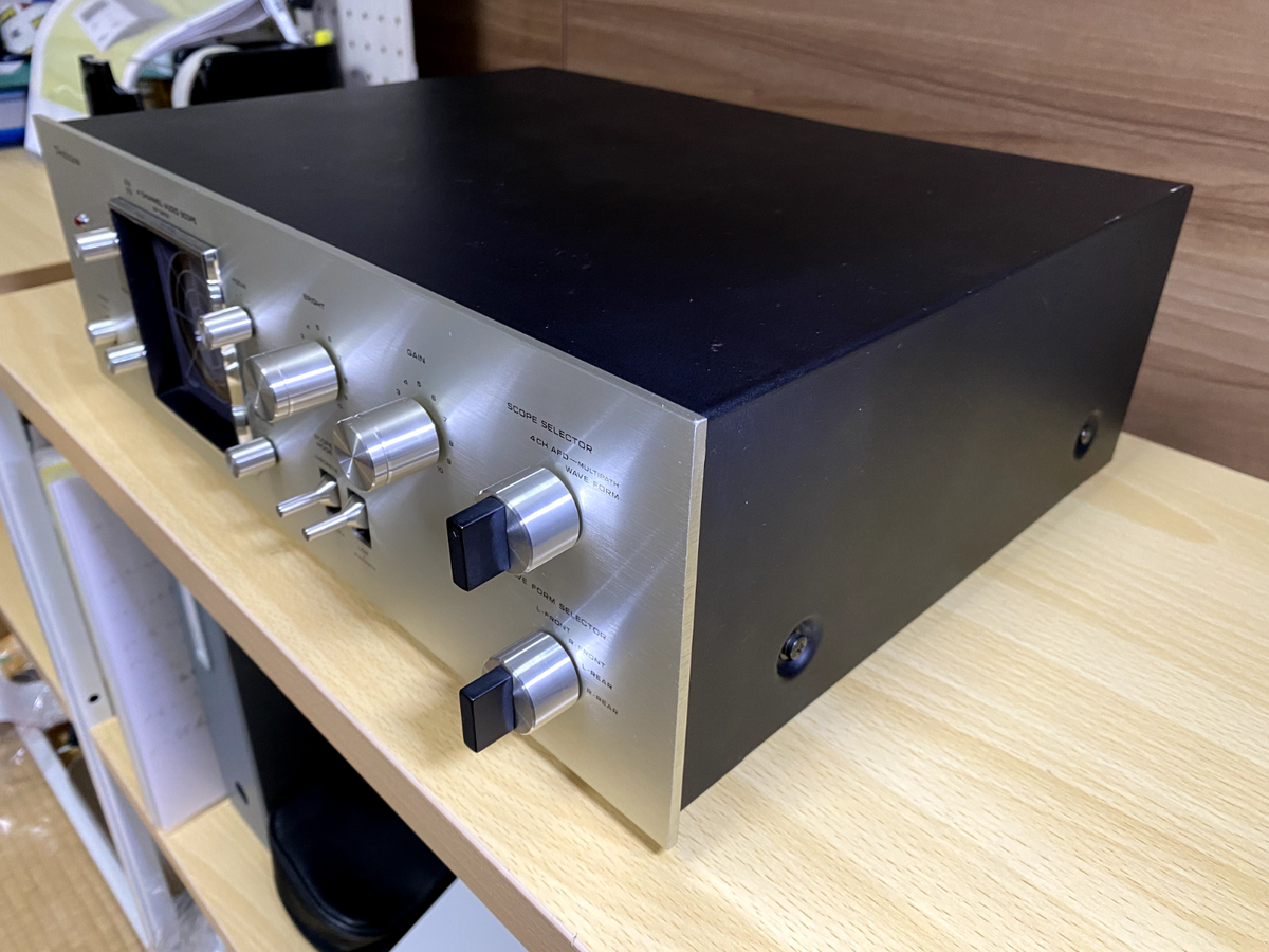 【超希少】テクニクス オーディオスコープ SH-3433 4ch Technics SH-3433 4-Channel Audio Scope Waveform Silver RARE