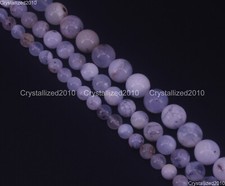 A Natural Gemstone White Opal Round Smooth Spacer Loose Beads 6mm 8mm 10mm 15.5"