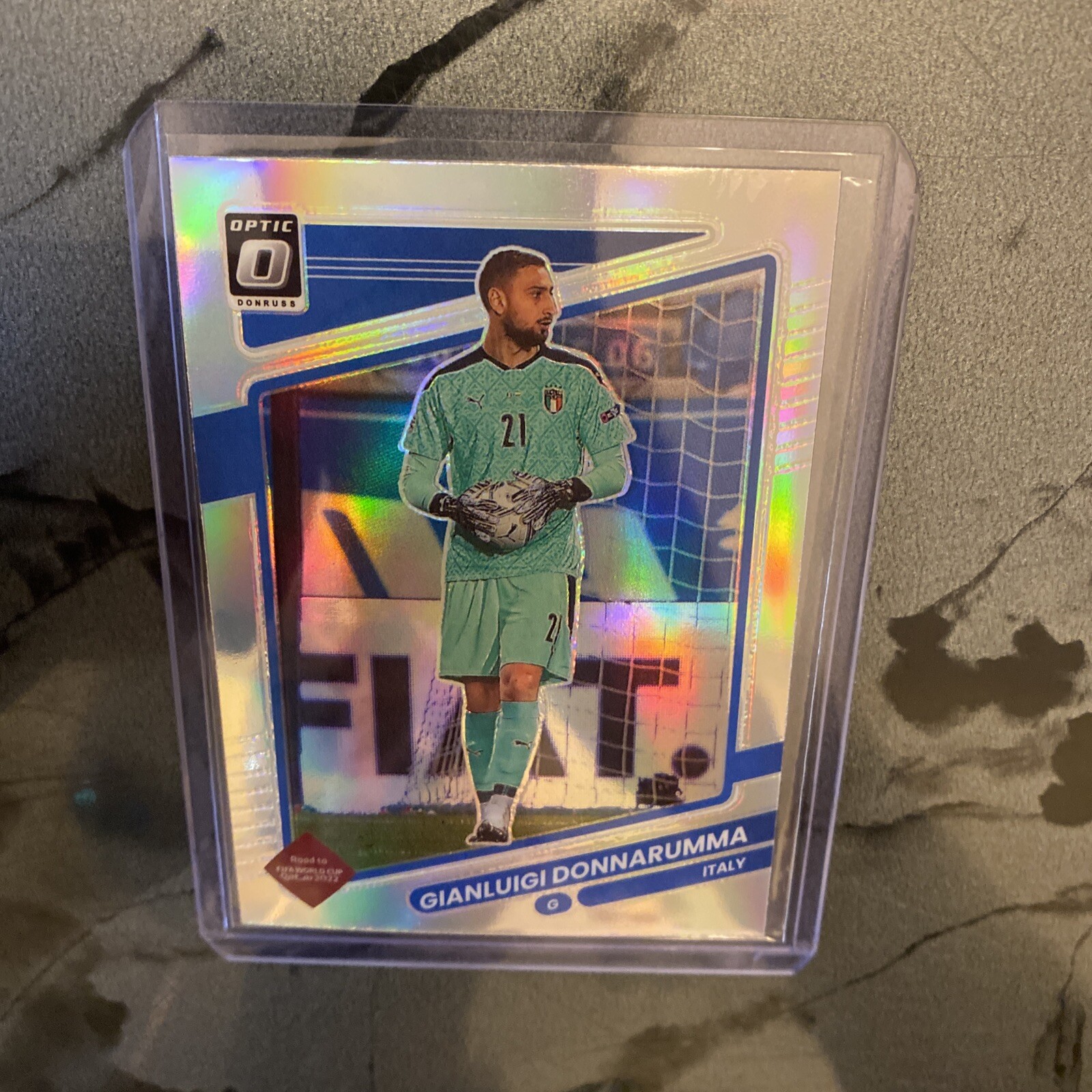 2021-22 Donruss WORLD CUP SOCCER SILVER PRIZM OPTIC Gianluigi Donnarumma SP