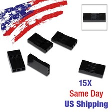 3 Pin Dupont Housing Female 3P Connector 2.54mm Crimp Black 15pcs US SHIP TODAY 