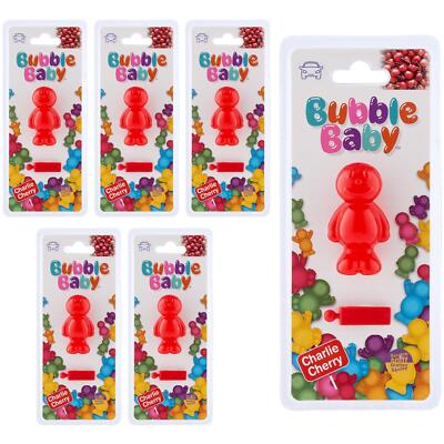 6x Bubble Baby 3D Lüftungsclip Lufterfrischer frischer Kirschduft Auto Wohnwagen Haus