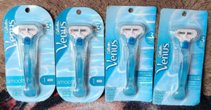 4 new packages Gillette Venus Smooth women's cartridge razors, Free Shipping