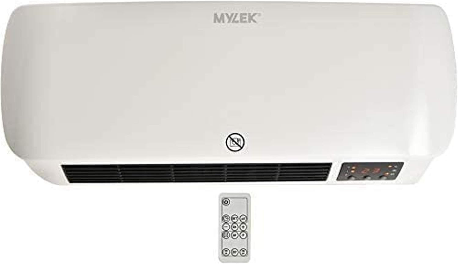 MYLEK Over Door Heater 2000W Electric Downflow Overdoor Air Curtain and Fan
