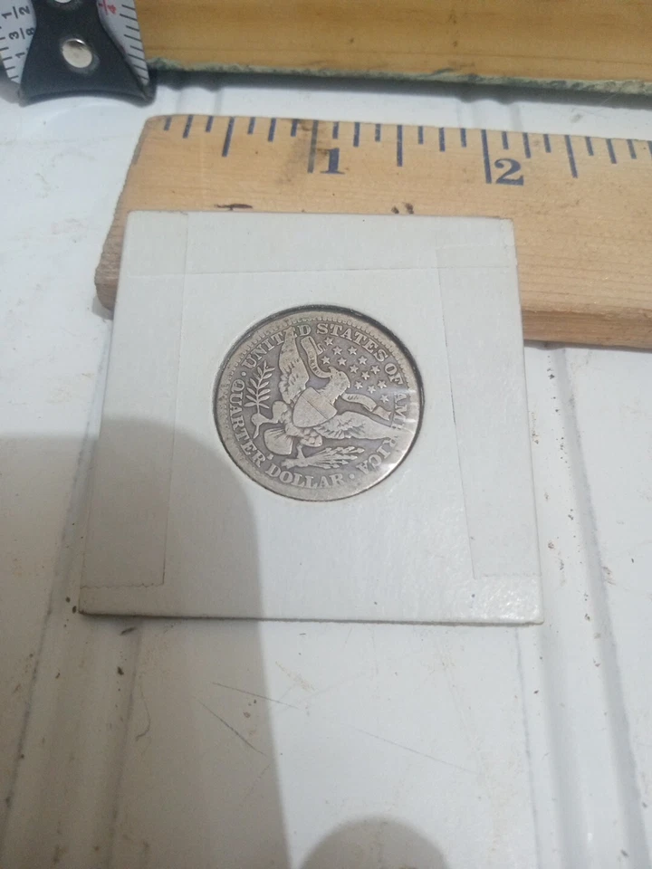 Rare 1914 S Barber Quarter Vg+ Key Date Silver Coin - Image 3 of 4