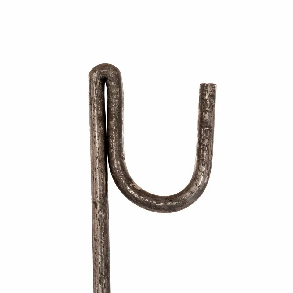 Metal Fence Pins Steel Barrier Fencing Stakes Posts - Pack of 20 - (8mm x 1.25m) - Image 2 of 4