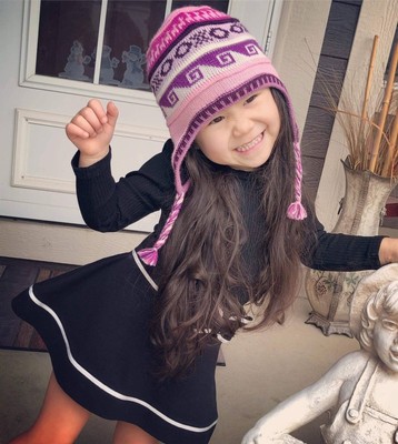 Kids Alpaca Chullo Ear Flap Beanie