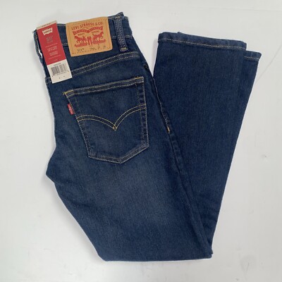 Levis 511 Slim Girls Junior Sz 10 Dark Wash Jeans