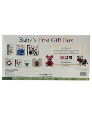 Alphaprints Baby's First Gift Box (5 Books/Cloth Book/Bib) Baby