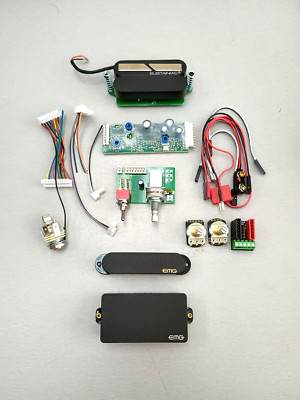 SUSTAINIAC STEALTH PRO KIT ACTIVE EMG 81 & SA, AUX-JS BOARD & HUMBUCKER DRIVER