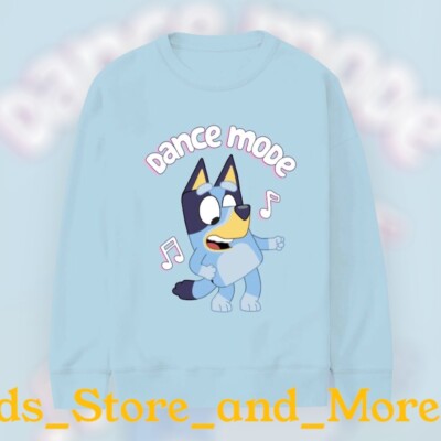 *NWT* Girls BLUEY Dance Mode  Swearshirt sz. 4-5 Bluey Dance Mode L@@K!! WoW