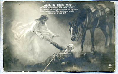 Postcard-- Father, you bless me! -- B/W -- WW1 --