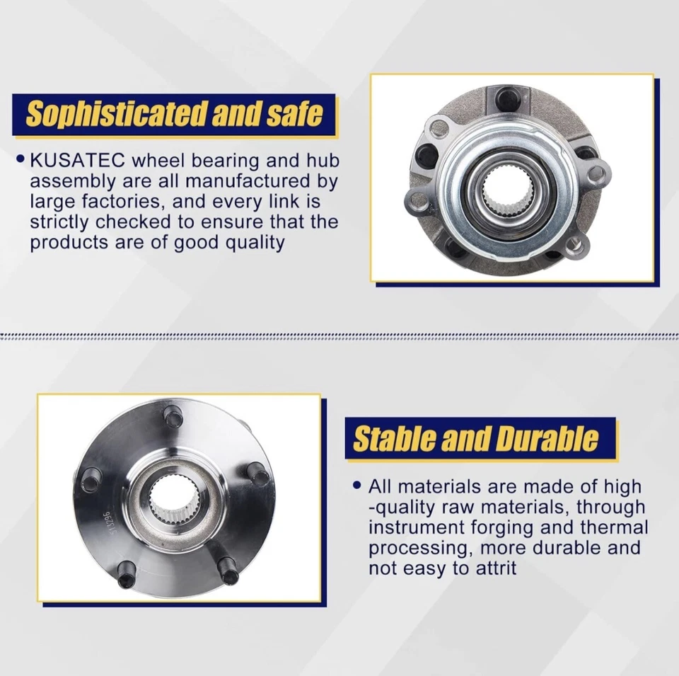 513296 前轮轮毂轴承组件适用于日产 Altima Murano QX60 U4-2 包 — 第 4/4 张图片