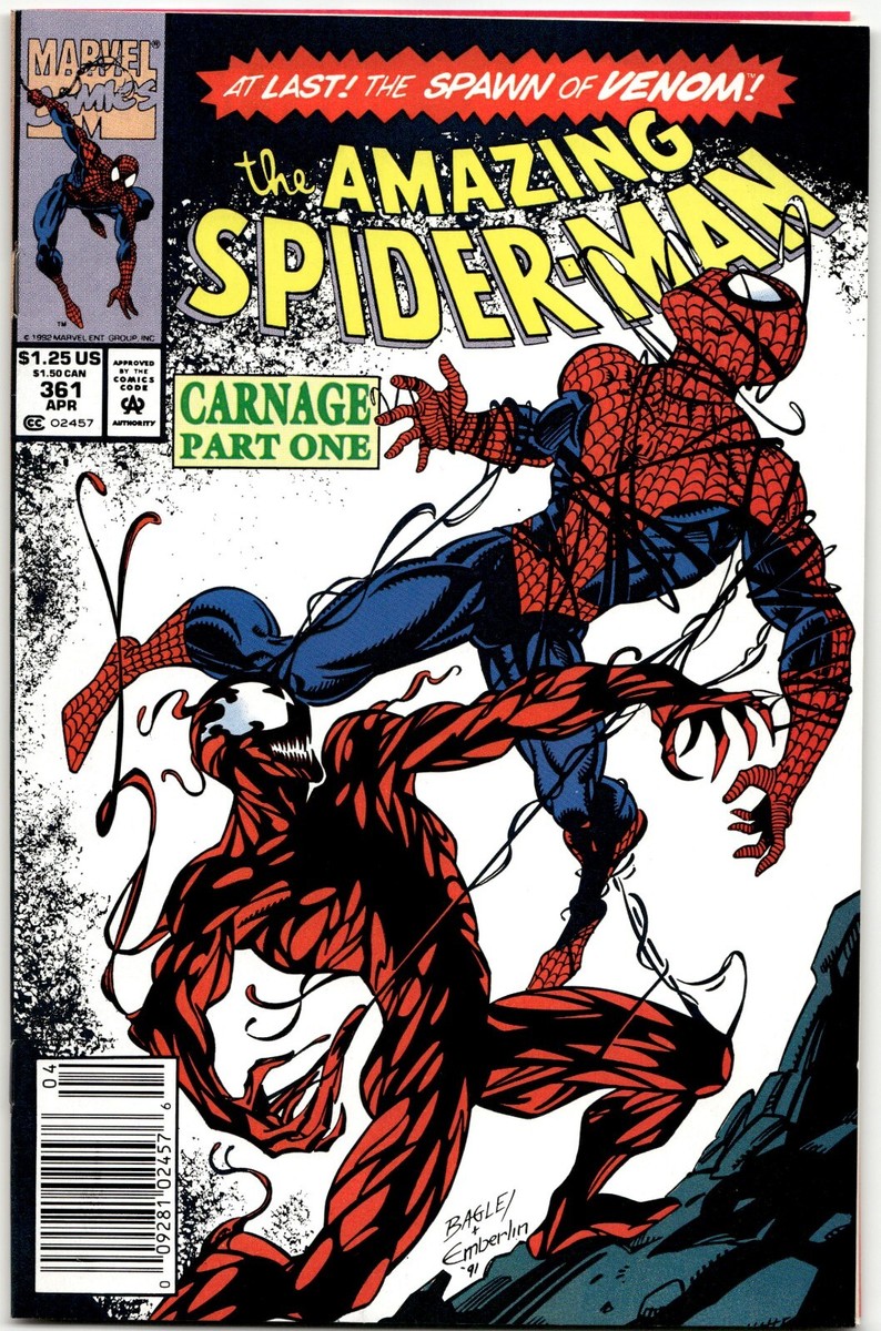 The Amazing Spider-Man #361 Marvel 1992 Comic Book Newsstand 1st